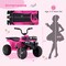 6V Kids Ride On ATV with LED Headlights, Music, Rear Storage and Treaded Tires